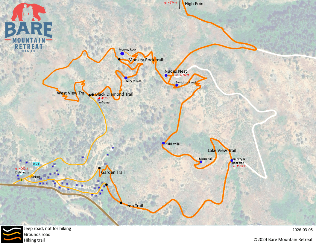 BMR trail map